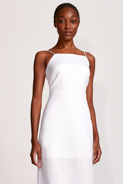 VESTIDO FENDA LATERAL BRANCO